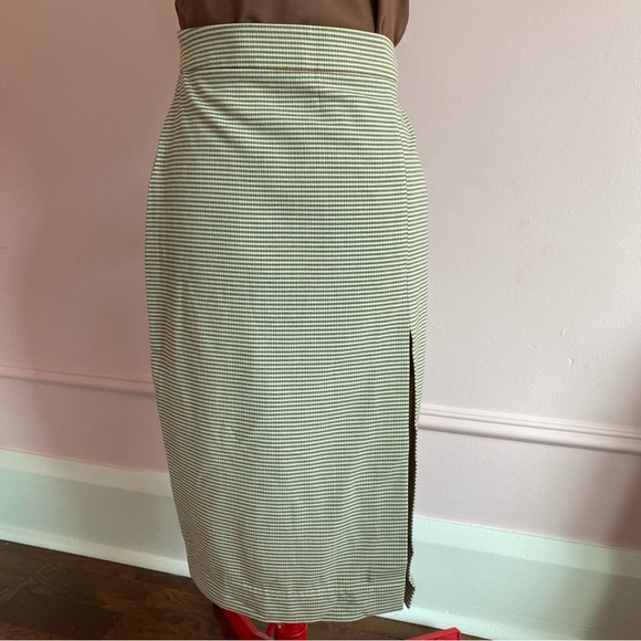 Aritizia Babaton Pencil Skirt, Neutrals, Gold/Beige, Slit, Fitted, Women’s US 6 - Picture 2 of 12